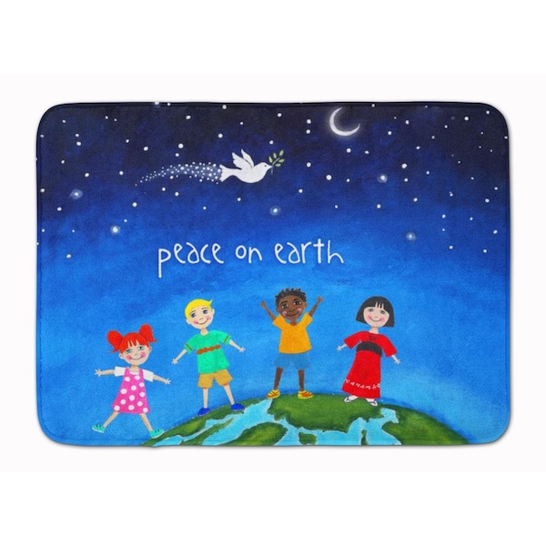 Carolines Treasures Peace on Earth Machine Washable Memory Foam Mat VHA3039RUG - main